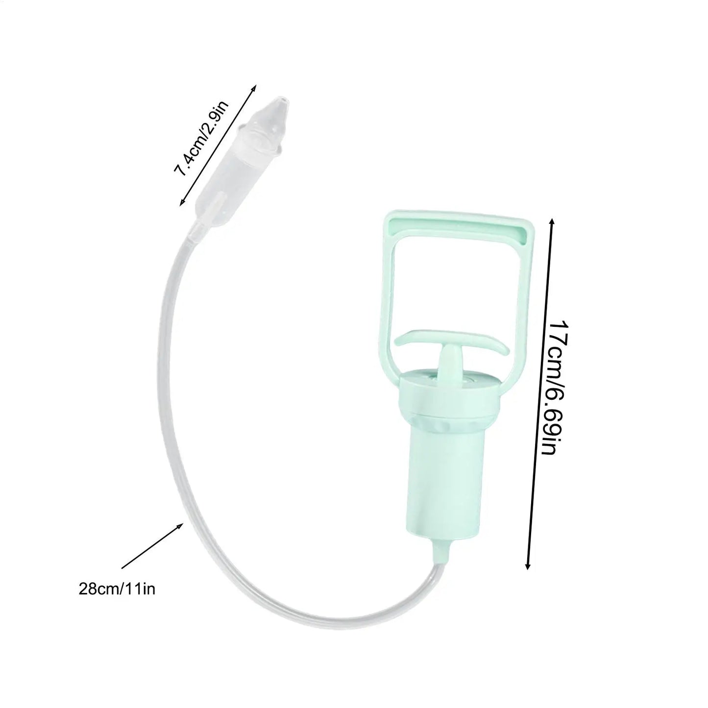 Baby Nasal Aspirator Powerful Hand Pump Safe Comfortable Nose Cleaner For Newborns Toddlers Kids Portable Relief Mucus Remover