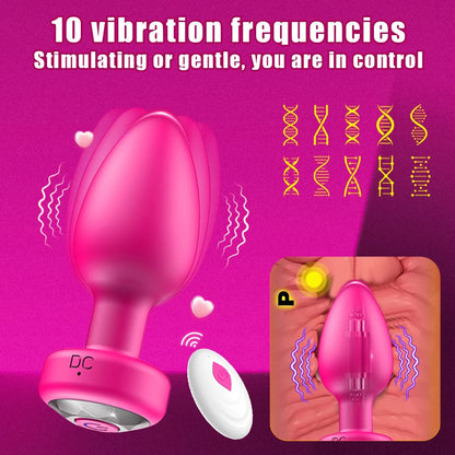 Powerful Small Anal Vibrator for Gay Wireless Remote Control 10 Frequency Vibration Prostate Massager Female Vagina Massager