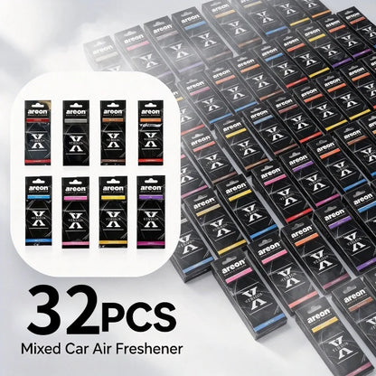 Areon X Version Mixed Scent Hanging Car Air Freshener Assorted Fragrance Paper Sheets For Auto Home Pack Of 8 To 216 Mixed Pcs