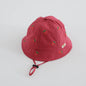 Boys Cute Sun Bucket Cap 48-50cm Spring Summer New Girl Fisherman Hat with Strawberry Embroidery Fashion Kids Toddler Outfit Cap