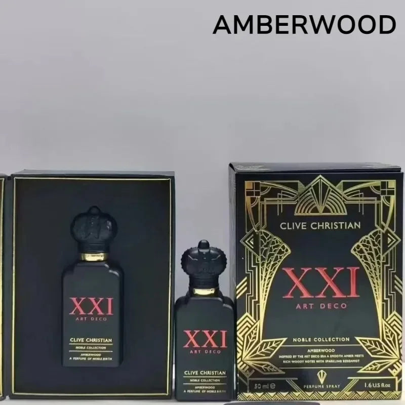 Clive Christian Woody Fresh Unisex Perfume 50ml – Long Lasting Elegant Fragrance with Peach Jasmine Rose Sandalwood Amber Musk