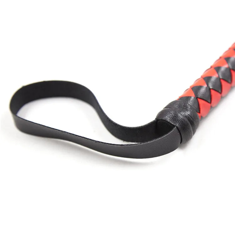 1.8M Long Faux Leather Bondage Whip Handle Riding Crop Fetish Flogger Sexy BDSM Toys for Adult Woman Halloween Costume Accessory