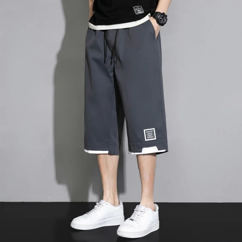 Plus Size Large Men's Shorts 2025 Summer New Trendy Loose Men's Sports and Casual Pants Jorts Baggy Cargo Mens Luxury Brands Man