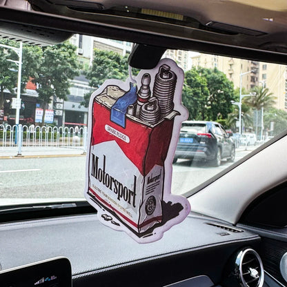 JDM Car Modification Culture Air Freshener Pendant Cool Girls Rear View Mirror Aromatherapy Pendant Car Decorations