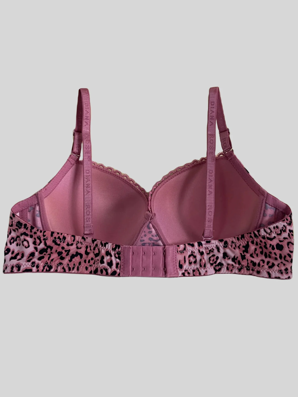 Diana Rose Leopard print Push Up Bra For Women With steel ring B Cup Bra Lady's Underwear High Quality
