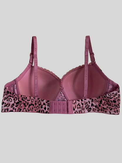 Diana Rose Leopard print Push Up Bra For Women With steel ring B Cup Bra Lady's Underwear High Quality