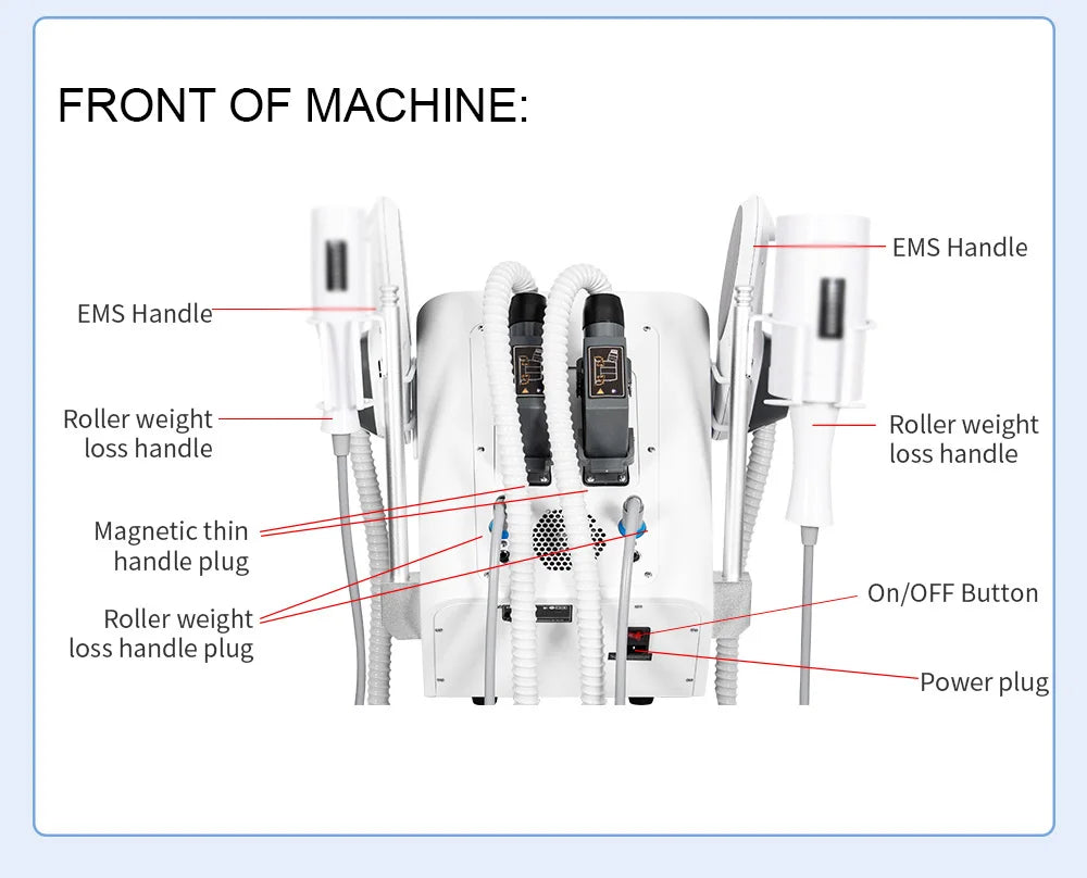 EMS Vacuum Inner Ball Roller 360 Degree Rolling Cellulite Massage Weights Loss Machine Body Muscle Body Slimming Fat Removal
