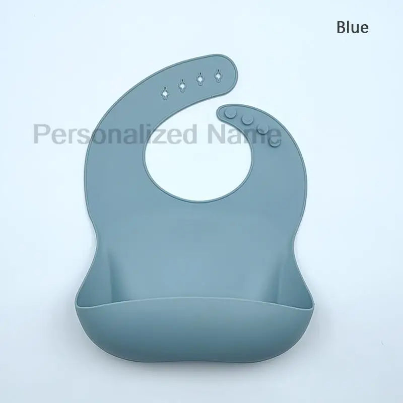 Silicone Baby Bib for Babies & Toddlers Waterproof Silicone Bibs Soft With Food Catcher Pocket for Boys & Girls Free Custom Logo