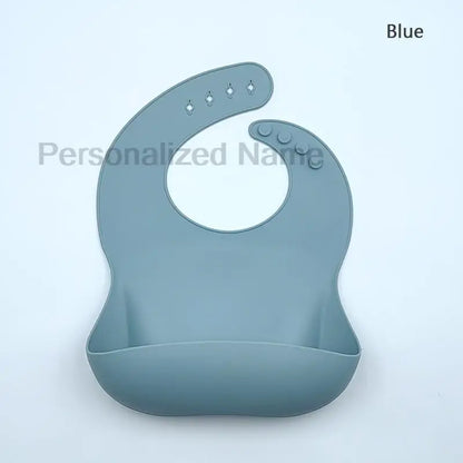 Silicone Baby Bib for Babies & Toddlers Waterproof Silicone Bibs Soft With Food Catcher Pocket for Boys & Girls Free Custom Logo