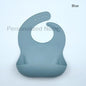Silicone Baby Bib for Babies & Toddlers Waterproof Silicone Bibs Soft With Food Catcher Pocket for Boys & Girls Free Custom Logo