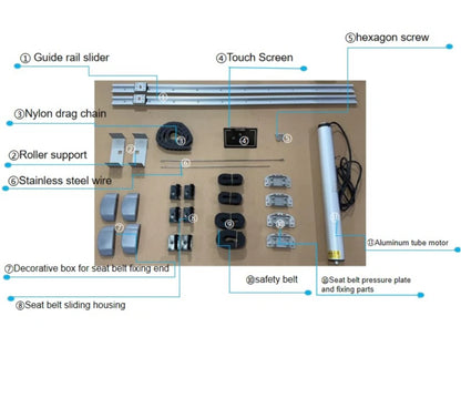 Caravan 12V/24V/220V Adjustable Bed Lift System Aluminum, RV Campervan Bed Lift, Motorhome Accessories, Customisable Dimensions