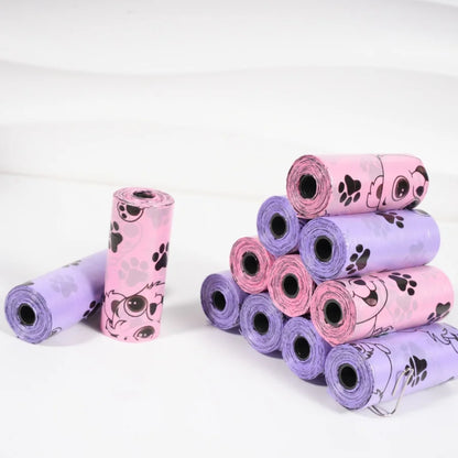 5/10/20/30 Rolls Dog Poop Bag Outdoor Cleaning Poop Bag Outdoor Clean Pets Supplies for Dog Refill Garbage Bag Pet Supplies
