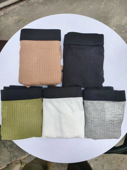 Large-bag personalized design men's underwear, sweat-absorbing, thin, breathable, U-convex four-corner men's underwear