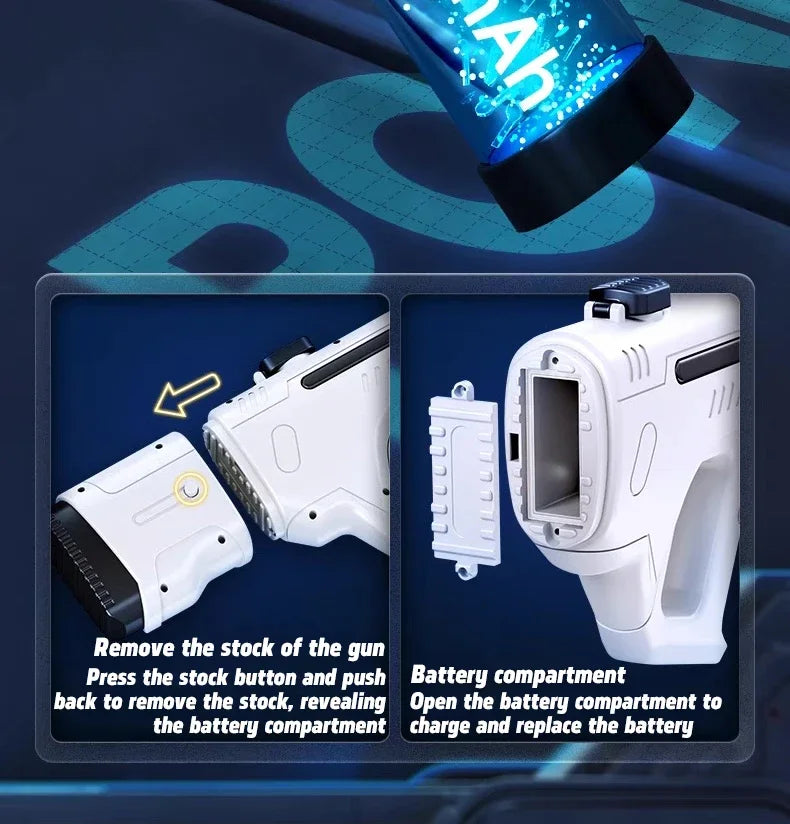 2025 NEW Pulse Electric Water Gun Toy With Fire Spray,Fully Automatic Summer Adult Beach Pool Battle Shooting Water Spray Toy