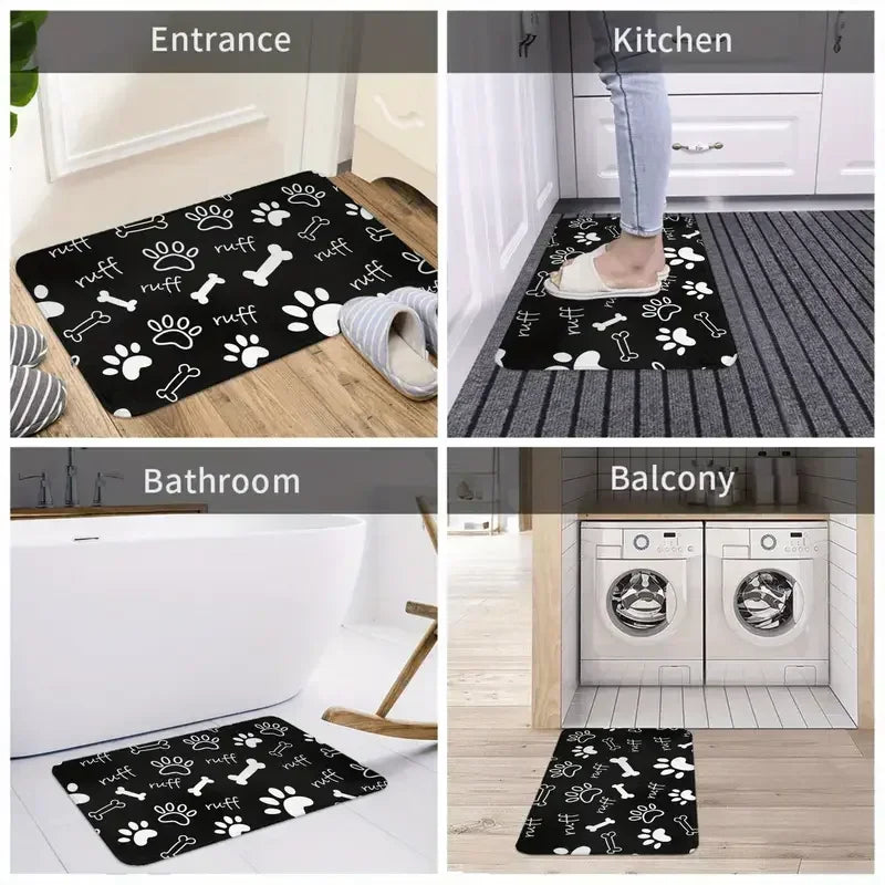 Autumn Maple Leaves Print Welcome Doormat Machine Washable Carpet for Living Room Bedroom Kitchen and Laundry Rug Floor Mat