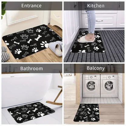 Autumn Maple Leaves Print Welcome Doormat Machine Washable Carpet for Living Room Bedroom Kitchen and Laundry Rug Floor Mat