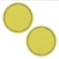 2Pcs Car Bling Rhinestone Cup Holder Drink Pad Interior Decoration Anti-slip Mat Round Durable Coaster Heat Resi Car Accessories