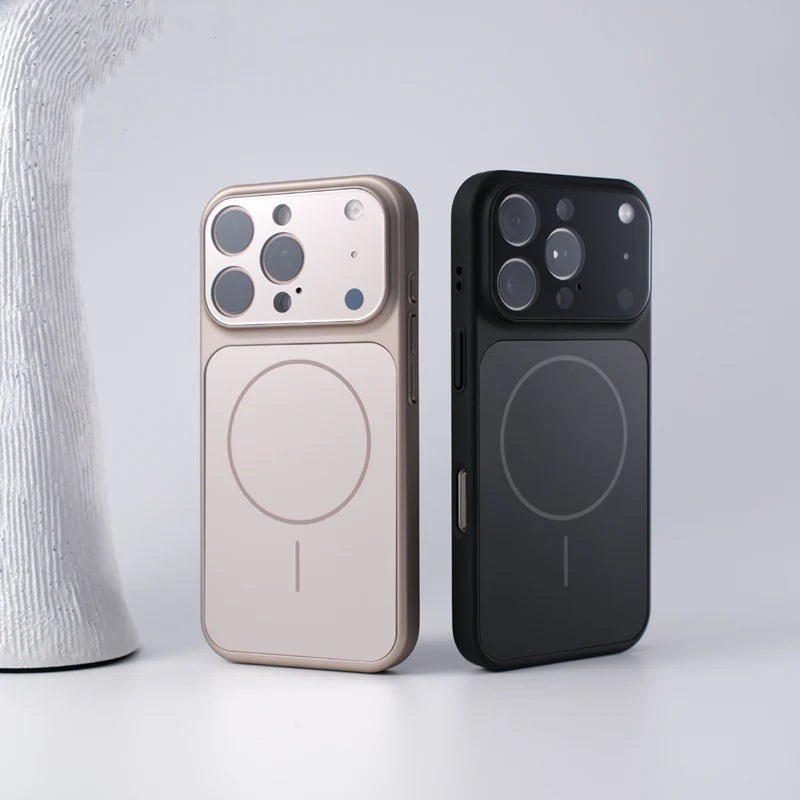 Frosted Camera Lens Protection For MagSafe Phone Case For iPhone 17 17Pro Max 16 15 14 13 Matte Wireless Charging Magnetic Cover