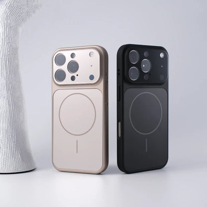 Frosted Camera Lens Protection For MagSafe Phone Case For iPhone 17 17Pro Max 16 15 14 13 Matte Wireless Charging Magnetic Cover