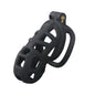 2026 New Chastity Lock Cage SM Flirting Breathable Resin Male Virginity Device Fetish Male Penis Lock with 4 Rings