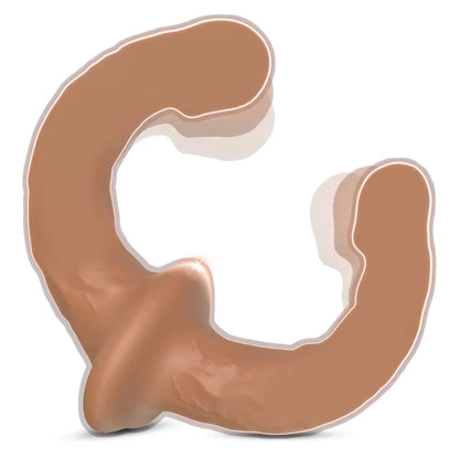 APP Strapless Strap-On G-Spot Dildo Vibrator Realistic Double-Ended Vibrating Butt Plug Anal Sex Toys for Women Lesbians Couples