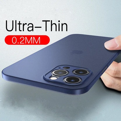 New Ultra Thin Matte Phone PP Case For Iphone 11 12 13 14 15 16 17 Air plus Pro Max Mini X Xr XsMax Slim Cover Cases