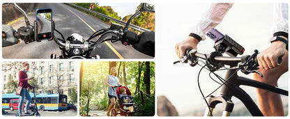 Joyroom 2024 Bike Phone Holder Universal One-hand Operation Bicycle Motorcycle Phone Holder For 4.7-7" Mobile Phone Shockproof