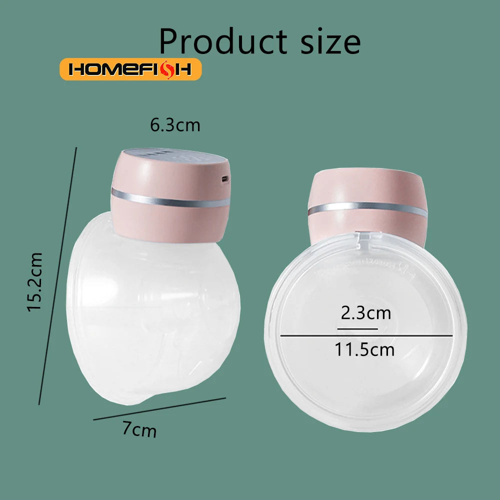 Wearable Electric Breast Pump Painless Double-Sided, Fully Automatic, Hands-Free Breast Collector for Breastfeeding