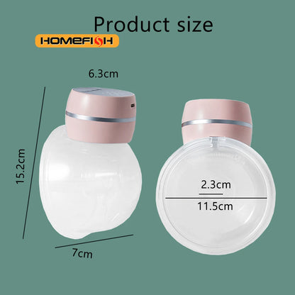 Wearable Electric Breast Pump Painless Double-Sided, Fully Automatic, Hands-Free Breast Collector for Breastfeeding