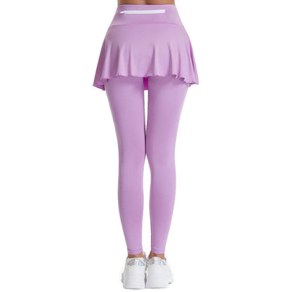 2025 Hot Sale Fitness Lenggings Female Full Length Leggings Active Skirted Capri Legging Pants Gym Clothing Tennis Fitness