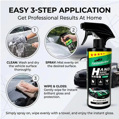 This 500ml large-capacity nano-ceramic paint coating protective liquid is suitable for DIY paint repair, anti-oxidation, anti-fading, hydrophobic, and anti-fouling applications. One bottle can be used on multiple car models a