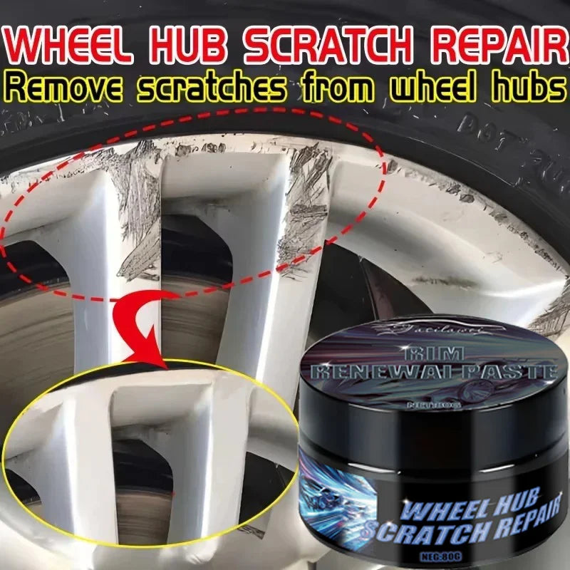 High Quality Wheel Rim Scratch Reconditioning Paste, Tire Rim Scratch Paint Repair Paste - Aluminum Alloy Wheel Hub Repair