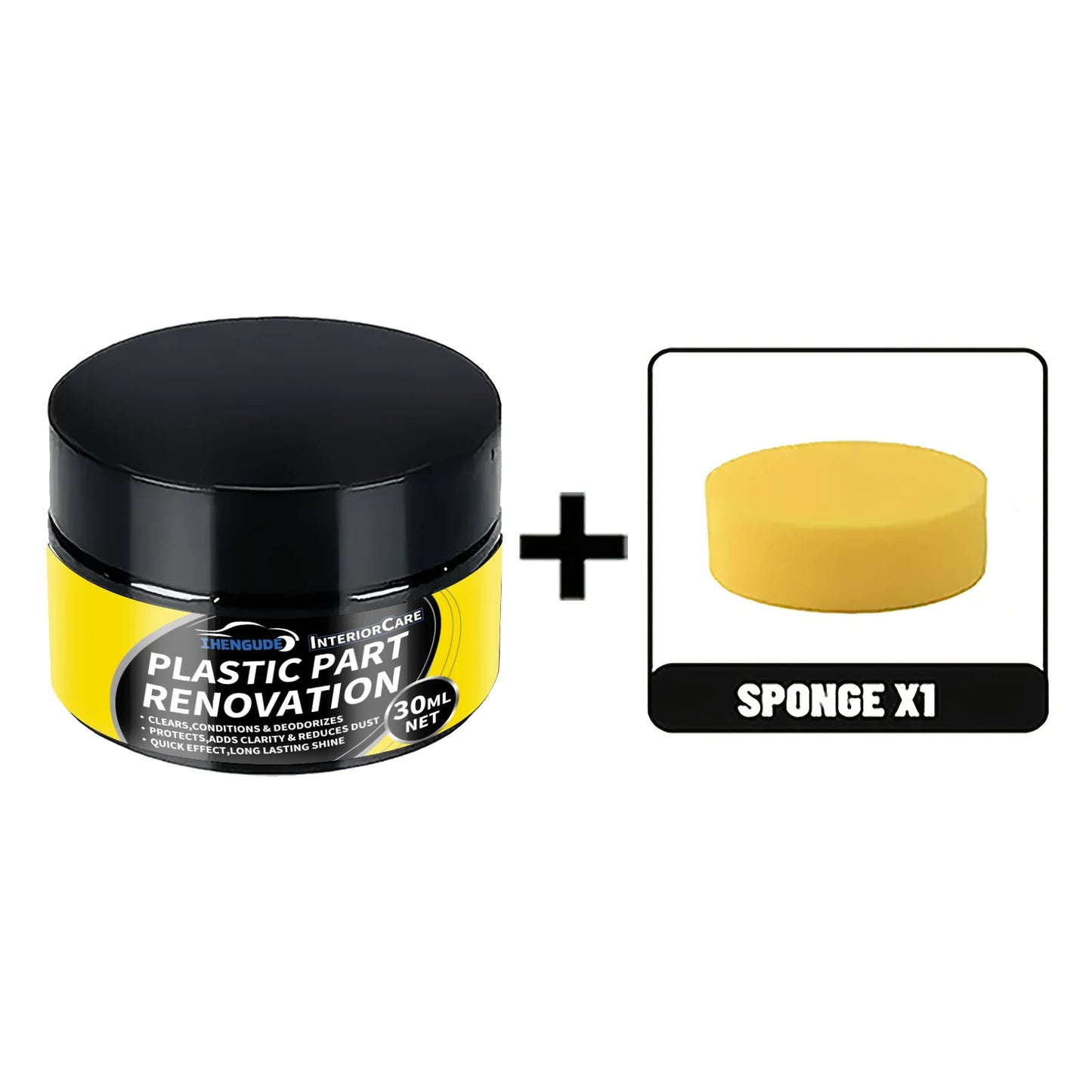 Car Interior Scratch Repair Paste - Car Scratch Repair, Tire Shine Restoration, Black Interior and Dashboard Plastic Surface Repair