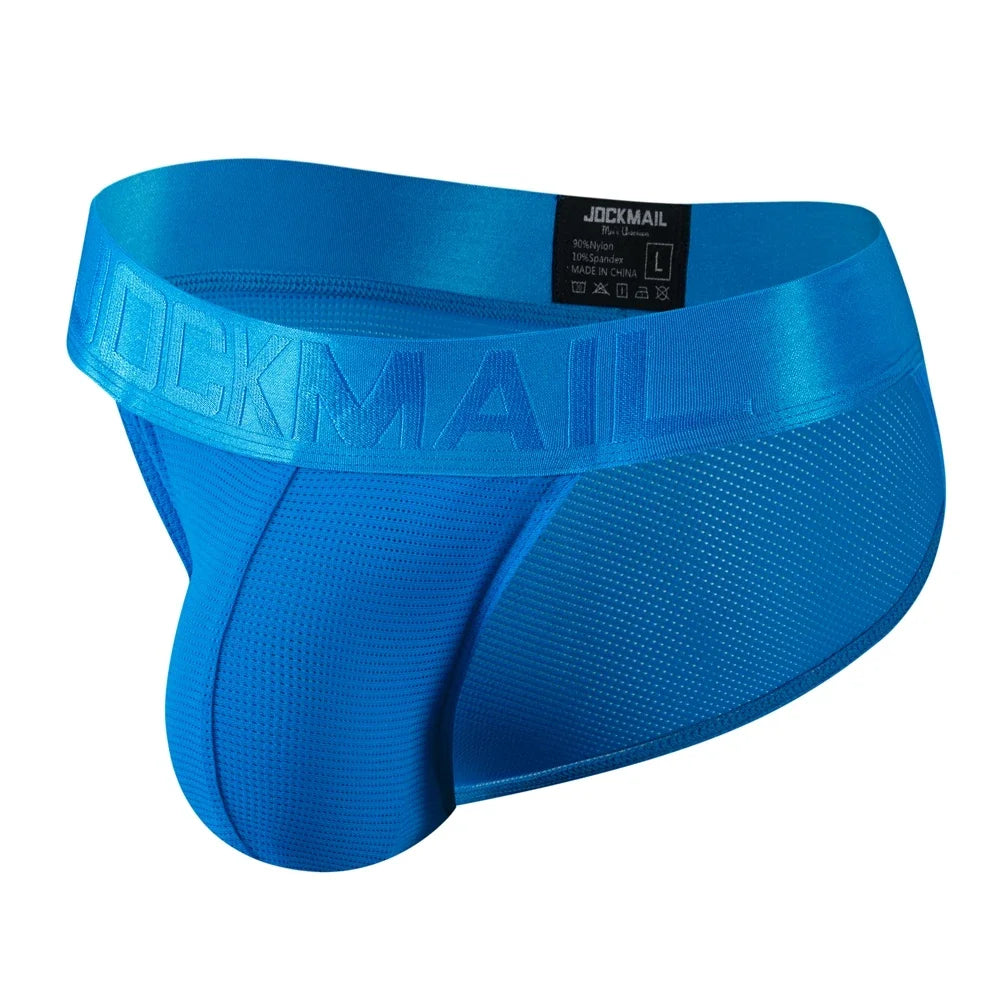 Sexy Man's Underwear Briefs Underpants Nylon Mesh Quick Dry Men's Briefs Bikini Slip Men's Tanga Briefs Nylon  SPANDEX