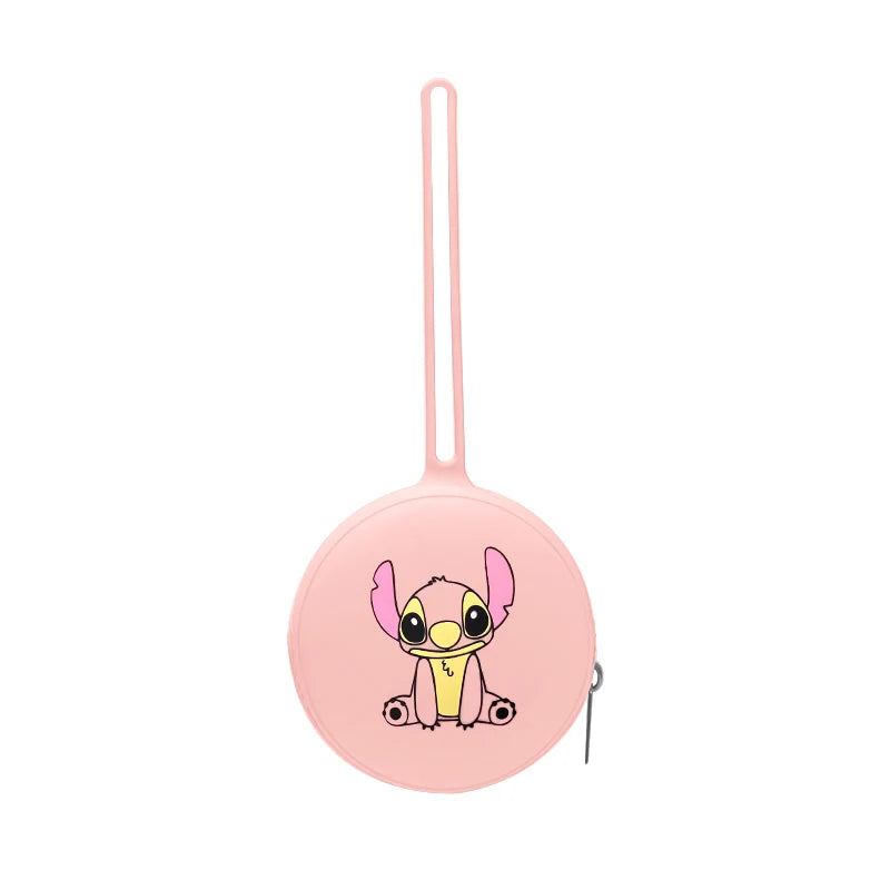 Cartoon Silicone Nipple Storage Bag  Kids Pacifier Holder Portable Silicone  Food-Grade Pendant DIY Accessories Baby Toy Gift