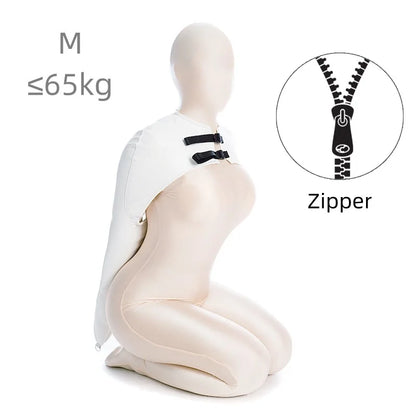 Sexy Charm Adult Rave Lingerie with Fetish Dog Hood Chest Harness Single Glove Arm Binder for Couple BDSM Body Bondage Clothing