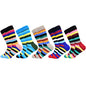 5 Pairs Novelty Men's Cotton Colorful Pattern Funny Fashion Happy Crew Dress Socks