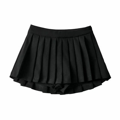 MEXZT Sexy Pleated Skirts Women Korean High Waist Mini Skirts JK Preppy Summer Fashion White Black Gyaru Tennis Extreme Skirt