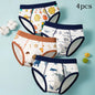 Children Boys Boxer Briefs Cotton  Underwear Small Medium Big Boys 12-15 Years Old Teenager Shorts Breathable M L XL 2XL3XL