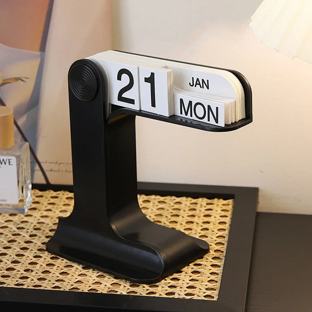 Creative Desktop Calendar Ins Design Eternal Flipping Calendar Simple Modern Calendar Living Room Decoration Office Stationery