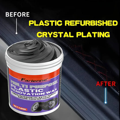 All-In-One Plastic Polishing Paste for Car Interior Refinement,Scratch Repair Wax for Dashboard& Sofa Seats,Quick Shine Solution