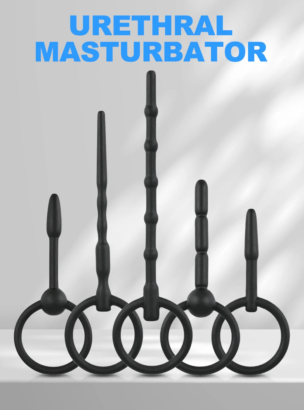5 Sizes Soft Silicone Urethral Dilator Horse Eye Stick Penis Rod Male Masturbation Blockage Stimulator Catheter Sex Toys for Men