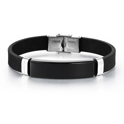 Bracelet Homme Twist Braid Leather Rope Bracelets For Men Stainless Steel Hiphop Rock Fashion Jewelry Accessories Wholesale