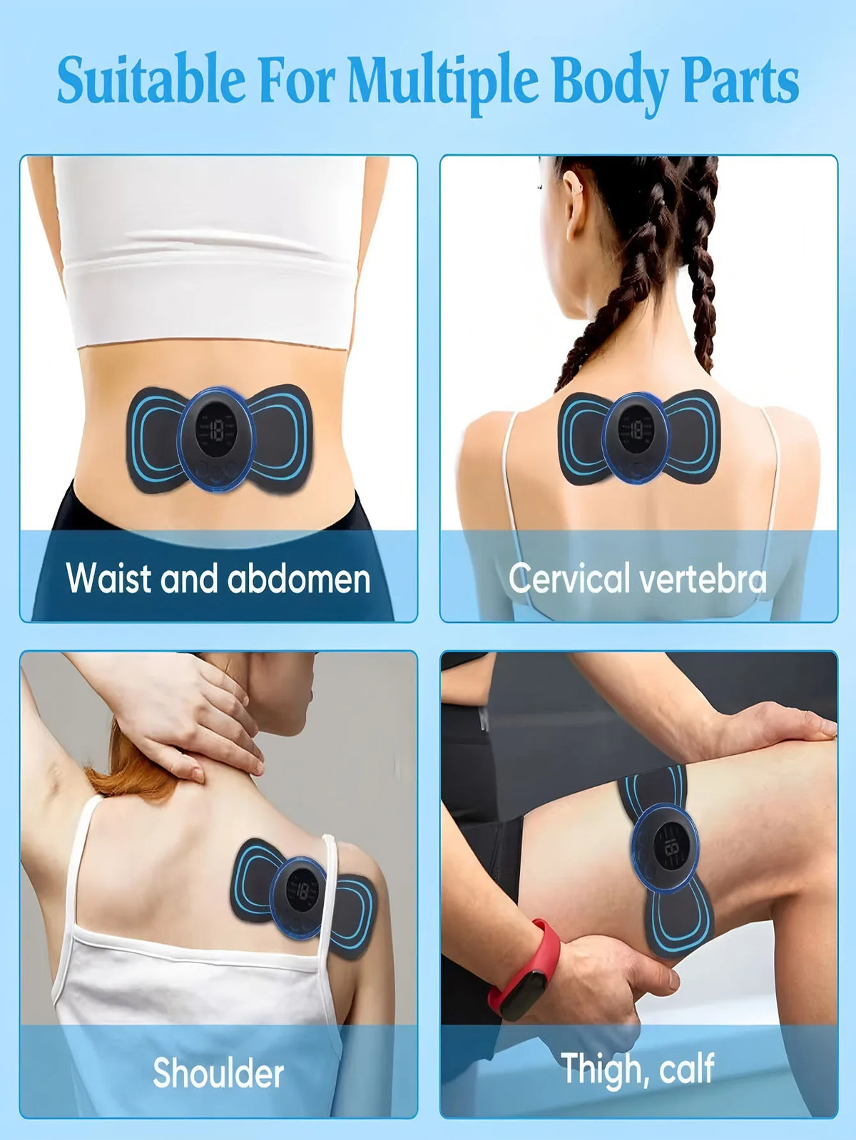 Ems Massager Kit, Foot Massager Pad, Body Massager Patch For Whole Body
