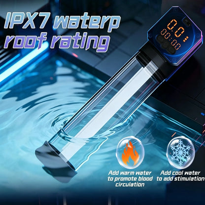 Electric Penis Pump for Man Automatic Vacuum Sucking Vibrator Enlarge IPX7 Waterproof 5 Suction 6 Training Modes Adult Sex Toys