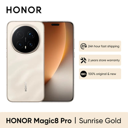 HONOR Magic 8 Pro 5G EU Version Smartphone Snapdragon 8 Elite Gen 5 200MP AIMAGE 6270mAh 100W 6.71''OLED NFC ESIM Honor