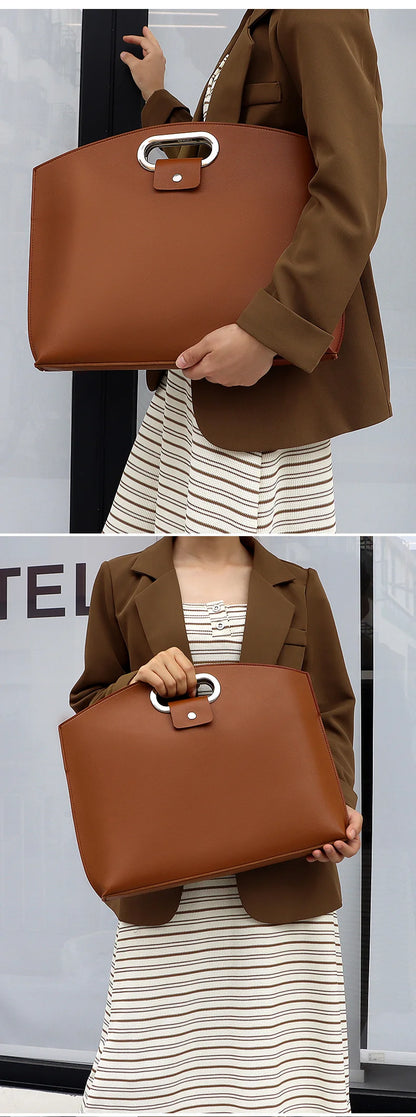 Laptop Bag Men Women Business Portable Computer Case Storage Purses Hand Document Bags Luxury Upscale Tote Waterproof Briefcase