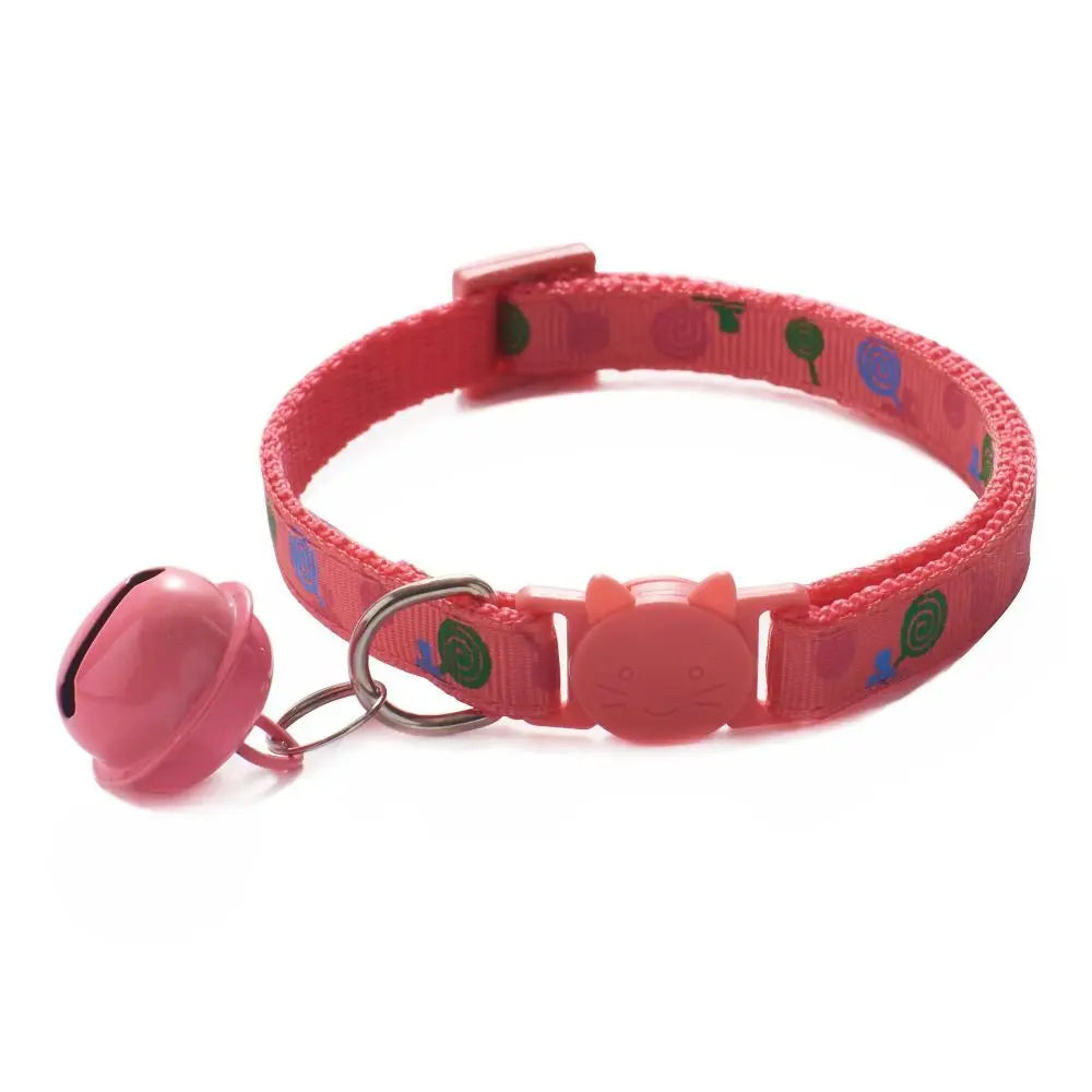 Buckle Cartoon Cat Collars Pet Supplies Cute Cat Head Small Dog Collar Adjustable Cat Accessories