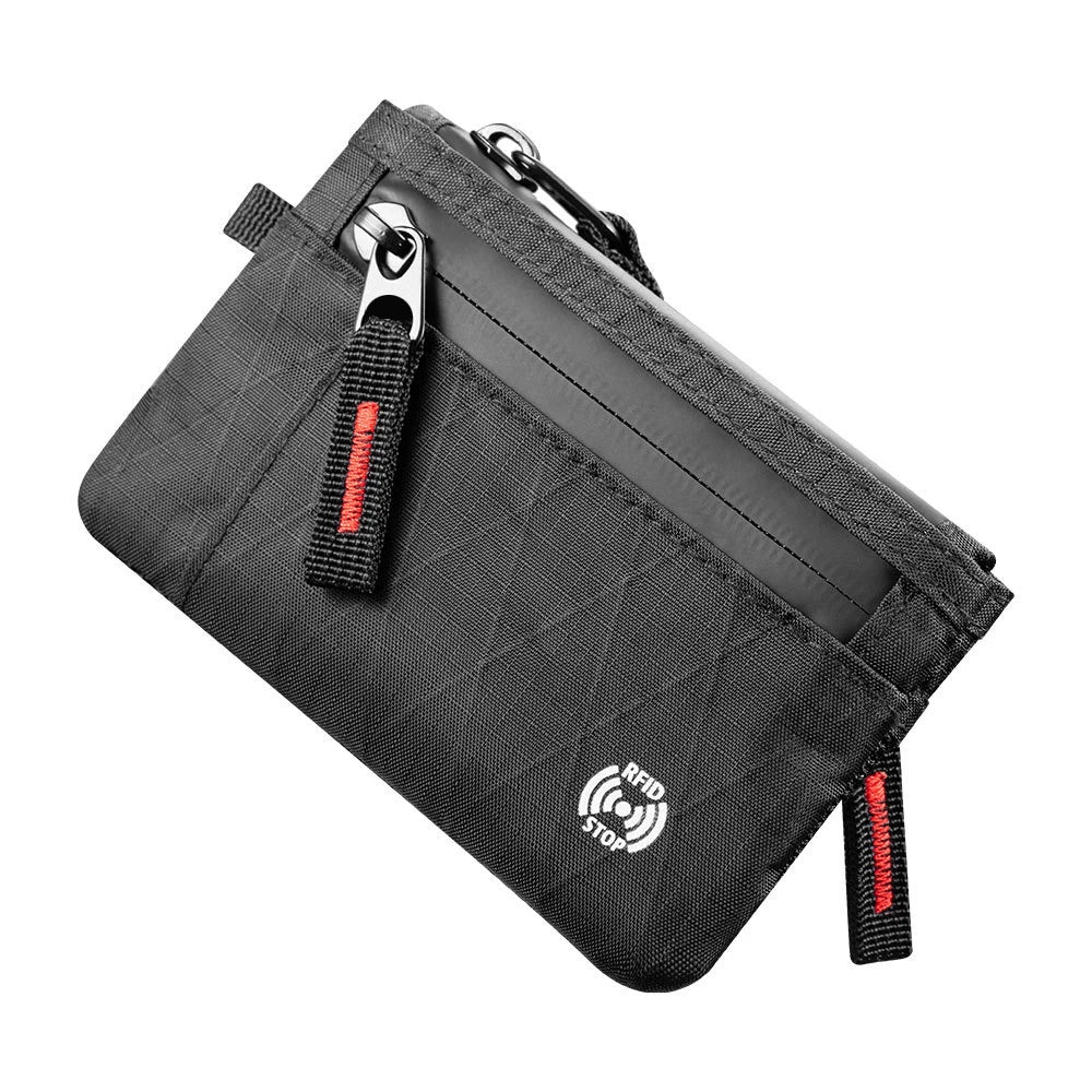 Edc Fashionable Rfid Anti-Theft Ultra-Thin Wallet |   Unisex Zipper Coin Purse |   Multi-Compartment Credit Card Holder, Portable and Lightweight Carry-On Accessory