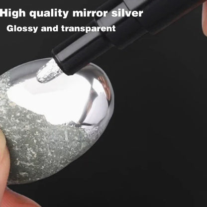 3 Pcs Mirror Marker Pen DIY Reflective Paint Pens Mirror Markers Chrome Gold SILVER Marker Signature Car Styling Art Craftwork